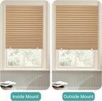 Changshade 6 Pack Temporary Shades, Pleated Paper Blinds - Image 7