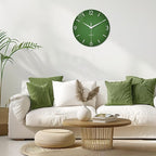 XFM Large Green Wall Clock 24 Inch Simple Wall Clock s Battery Operated Modern - Image 2