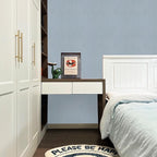 Blue Grasscloth Peel and Stick Wallpaper Texture Contact Paper A Set of 15.7" X - Image 5
