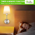 Depuley Battery Operated Wall Sconce: Set of 2 Wireless Wall Lights - Image 6