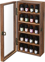 Ikee Design Wall Mounted Wooden Collectible Display Case 5 Shelf Display - Image 3