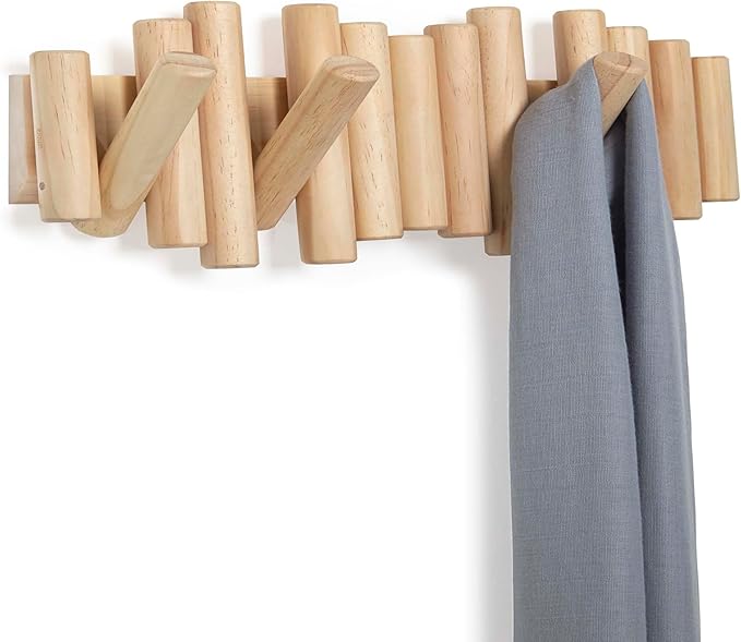 Umbra Picket Wall-Mounted Coat Rack Rail Hook - Image 4