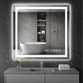 Koonmi 36"x40" LED Mirror for Bathroom, 90CRI Anti-Fog Vanity Mirror by KOONMI