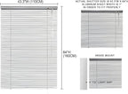 YIIBAII Mini Blinds Suitable for 44" W x 64" H Windows 1" Aluminum Horizontal - Image 6