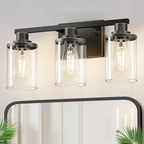 DORESshop 17 Inch Bathroom Light Fixtures, 3-Light Black by DORESshop