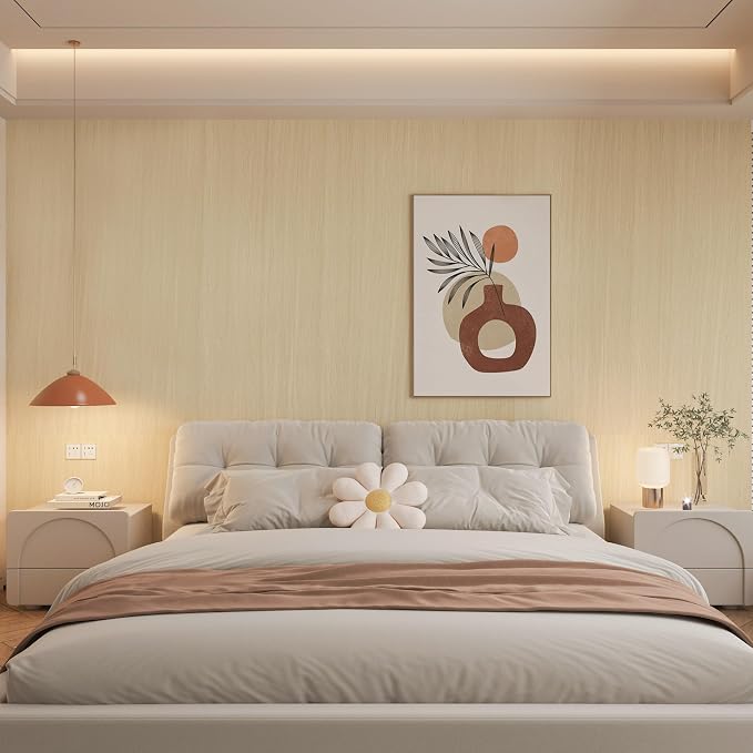 BOMENG White Oak Wood Contact Paper Peel and Stick Light Oak Wallpaper - Image 6