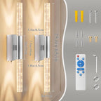 camuucci Battery Operated Wall Sconces Set of 2 Rechargeable Battery Powered - Image 4