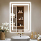 LED Bathroom Mirror, Smart Anti-Fog, Stepless Dimmable by LawadaMirror