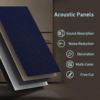 6 Pack Acoustic Wall Panels, 47.2" X 23.6" Sound Absorbing Panels, Decorative - Image 5