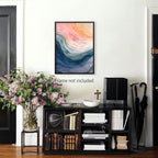 Mental Health Poster Inhale Exhale Meditation Wall Art Vintage Abstract - Image 3