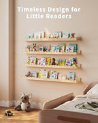 Shario Nursery Book Shelves, Scalloped Shelves, Wall Book Shelves - Image 5