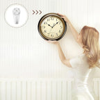 Plumeet Small Metal Wall Clock, Arabic Numerals, Battery Operated - Image 5
