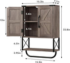 RUSTOWN Farmhouse Rustic Medicine Cabinet - Image 3