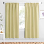 NICETOWN Blackout Curtains for Living Curtains, Paler Yellow, 2 Panels by NICETOWN