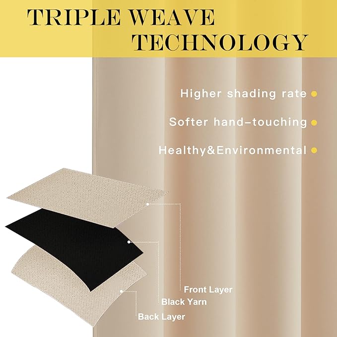 NICETOWN Blackout Curtains for Windows 84 inch Long - Image 5
