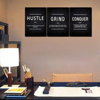 KAWAHONE Success Quotes Wall Art, Grind Hustle Conquer Motivation Wall Poster - Image 5