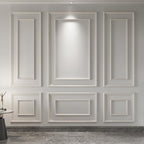 Art3d Premade Bilinear Frame Accent Molding Set, Pre-Cut Decorative Wainscoting by Art3d