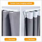 Hoeflife Room Divider Curtains Blackout Floor to Ceiling Curtain - Image 5