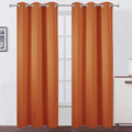 LEMOMO Blackout Curtains 42 x 84 inch/Orange Curtains Set of 2 Panels/Thermal by Lemomo