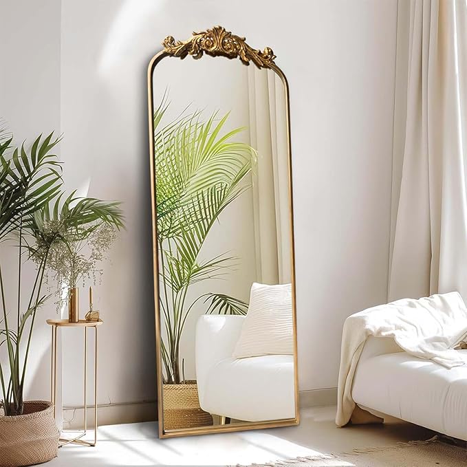 HQiJun Full Length Wall Mirror Decorative Full Body Mirrors Traditional Antique by HQiJun