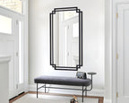 32" x 47" Large Wall Mirror for Living Room Decor, Horizontal/Vertical Hanging - Image 2