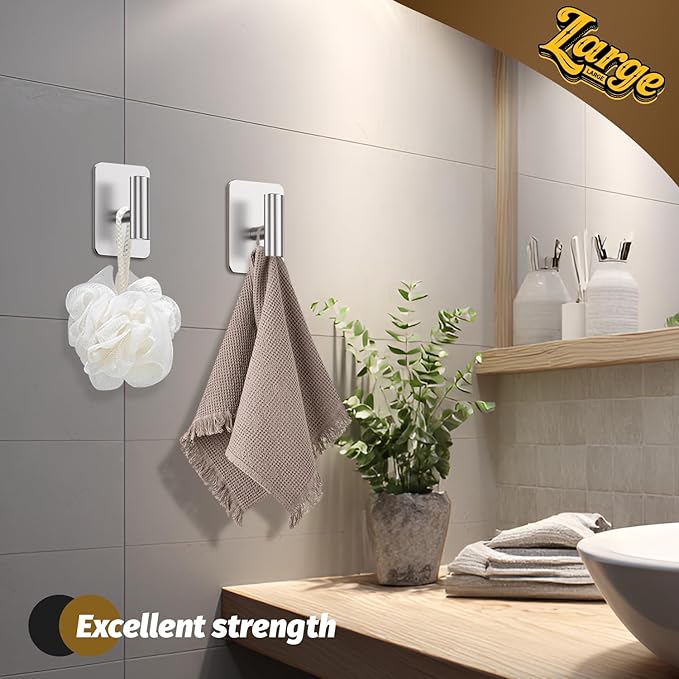 Heavy Duty Adhesive Hooks - 26lb Max - Image 4