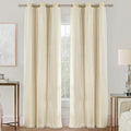 XiDi Curtains for Bedroom Decor Beige34/84/1 by Addsomecolortolife