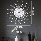 Large Wall Clock for Living Room Decor, Quiet Metal Quartz Clocks Modern Dial - Image 4