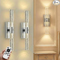 IRONPAX Wall Sconces Battery Operated Set of 2, Wireless Rechargeable Wall by IRONPAX