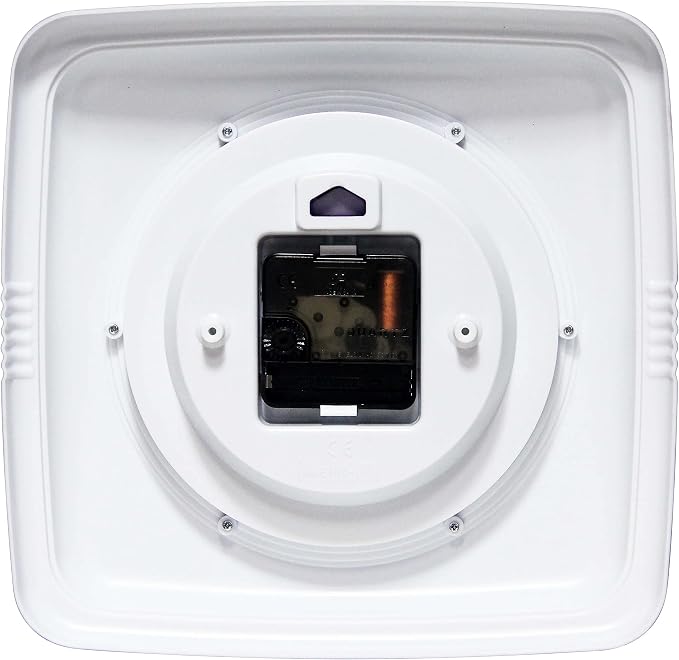 Infinity Instruments Retro Wall Clock – 9-Inch Square Silent Non-Ticking - Image 4