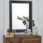 AAZZKANG Black Mirrors for Wall Rectangle Wood Framed Large 26"x18" Decorative - Image 3