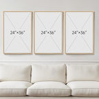 Framed Large William Morris Vintage Wall Art Set of 3, Large Neutral Botanical - Image 8