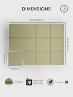 Bumusty Large Cork Board 48" x 36" Alternative - Image 2