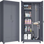 GREATMEET 72.8" H Tall Metal Garage Storage Cabinet by GREATMEET