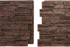 EverStone Cascade Faux Stone Panel, 48 5/8"W x 24 3/4"H x 1 1/4"D, Sequoia - Image 8
