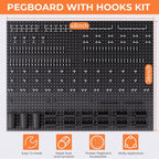 INCLY 48x36 Inch Metal Peg Board Kit - Image 8