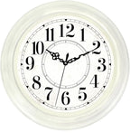 Vintage Wall Clock 16 Inch Quartz Silent Non-Ticking Analog Clock Battery by Comfytune