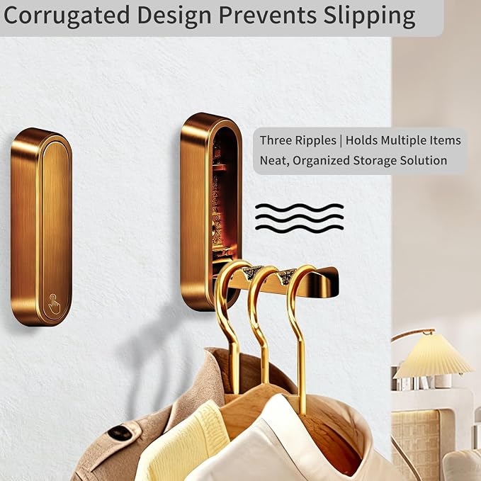 4PCS Foldable Wall Hooks, Flip Down Design - Image 3