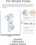 HesenDot Boho Art wall Décor, Botanical Print Set of 3, Abstract Line - Image 2