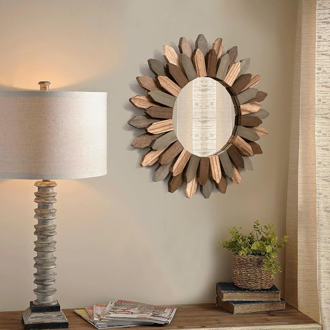 Honiway Boho Wall Decor 12 inch Decorative Mirror - Image 8