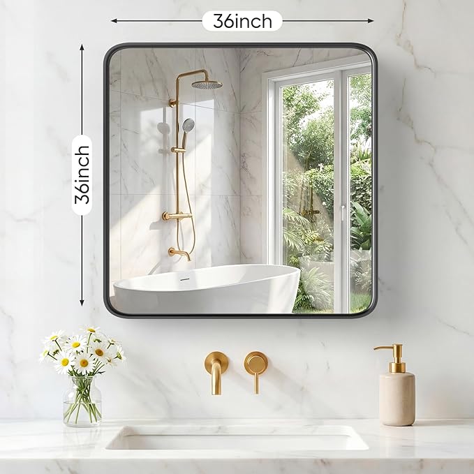 NEWBULIG 36X36 Inch Bathroom Mirror - Image 2