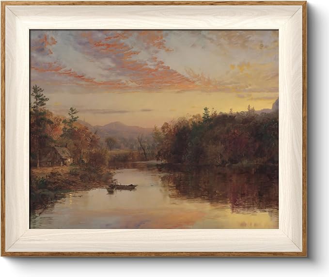 VIYYIEA Framed Wall Art for Living Room, Lake Canvas Prints, Vintage Home Decor by VIYYIEAART
