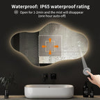 Modern Irregular LED Bathroom Mirror - Image 7