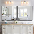 KOCUUY Black Bathroom Mirror, 36x36 Inch Square Mirror - Image 5