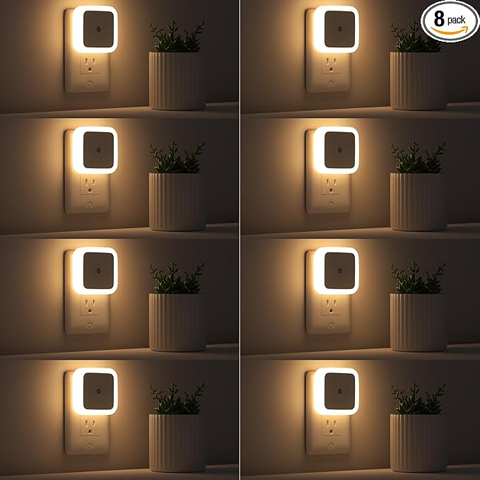 Sujeet Night Light, Night Lights Plug into Wall 8-Pack, Nightlight Plug in by Sujeet