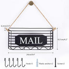 SRIWATANA Mail Key Holder for Wall, Mail Organizer Wall Mount, Small Size - Image 7