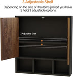 Bathroom Wall Cabinet, Wooden Medicine Cabinet - Image 3