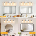 Unicozin 4-Light Bathroom Light Fixtures, Modern Vanity Lights - Image 8
