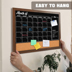 4 THOUGHT Chalkboard Calendar Corkboard Combo - Image 6