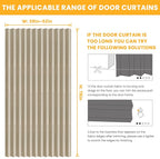 AJAZZ 100% Blackout Magnetic Door Curtain Accordion Doors Interior Folding - Image 3